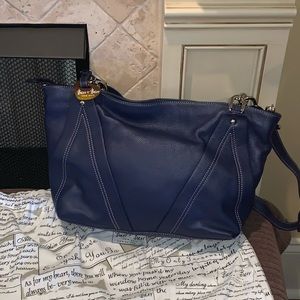 Large blue bag. Barr+Barr..